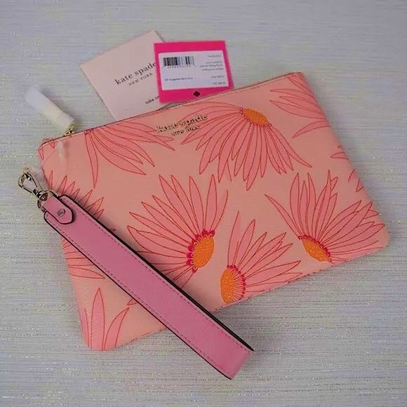 *NWT* kate spade spencer falling flower small pouch wristlet - Picture 1 of 4